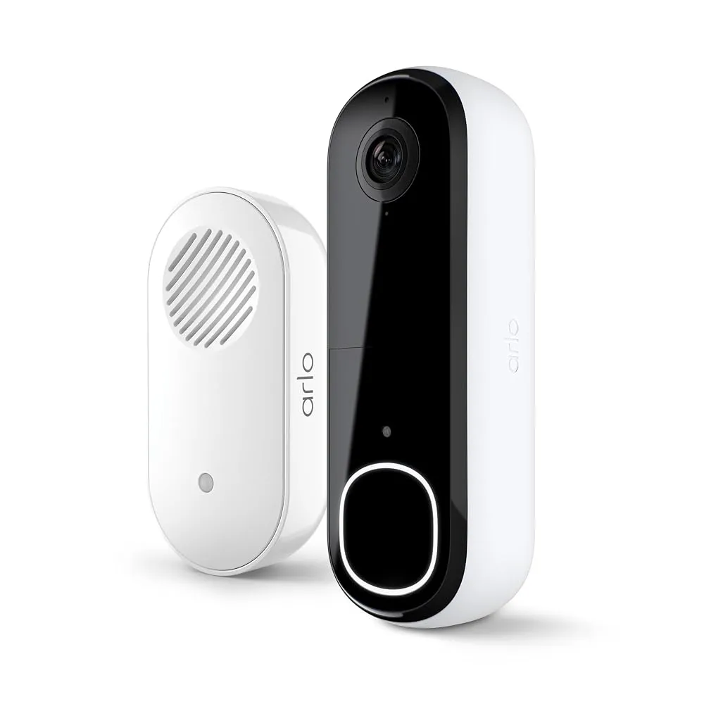 A modern smart video doorbell mounted beside a front door in India