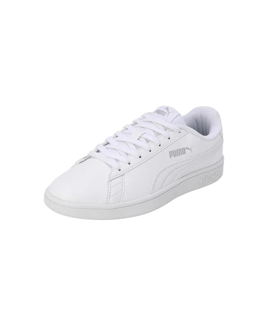 Pair of men's casual sneakers on a plain background
