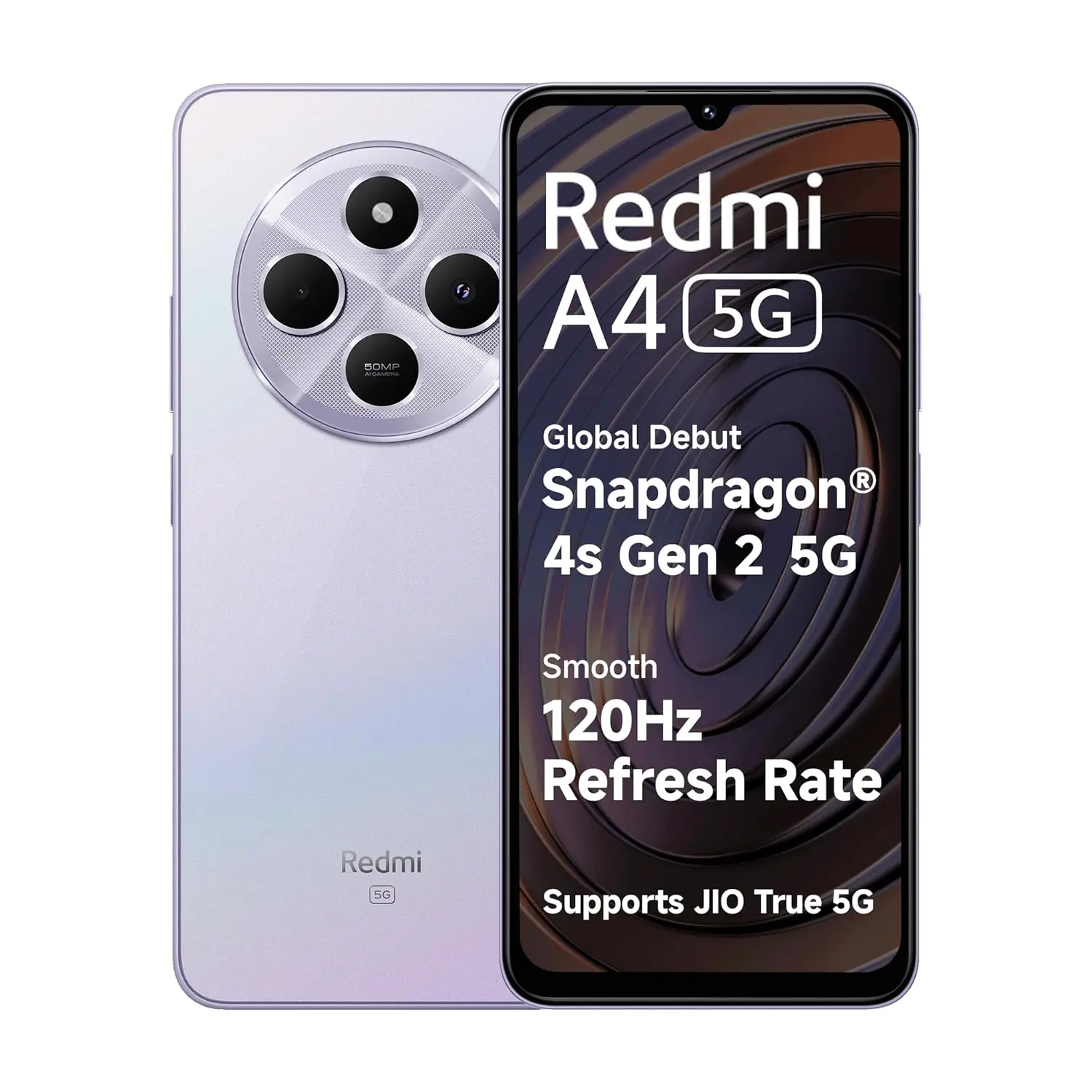 Redmi A4 5G (Sparkle Purple, 6GB RAM, 128GB Storage)